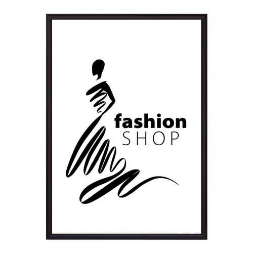 Постер в рамке Fashion shop 40х60 см в Фикс Прайс