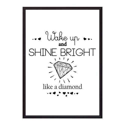 Постер в рамке Shine bright! 40х60 см в Фикс Прайс