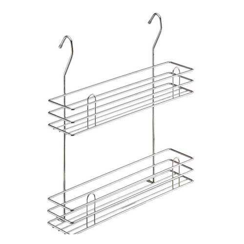 Полка на рейлинг двухъярусная для специй тип II LE 540 хром глянец в Фикс Прайс